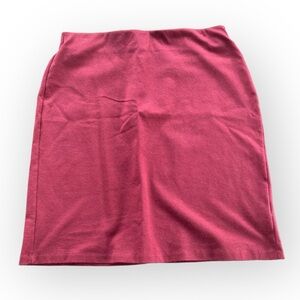 Old Navy Cranberry Red Pencil Skirt Elastic Waist Business Casual Women’s Medium